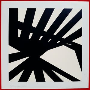 Peter Struycken - Geometrisch abstract (1966), zeefdruk kopen? Bied vanaf 195!