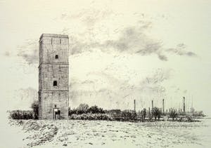 Frans Room - Lot van 15 originele tekeningen - Bakens en boeien Zuid Holland kopen? Bied vanaf 150!