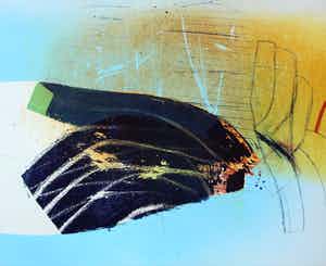 Hans Vredegoor - ets - Le centre courant - 1995 verkocht voor € 45!