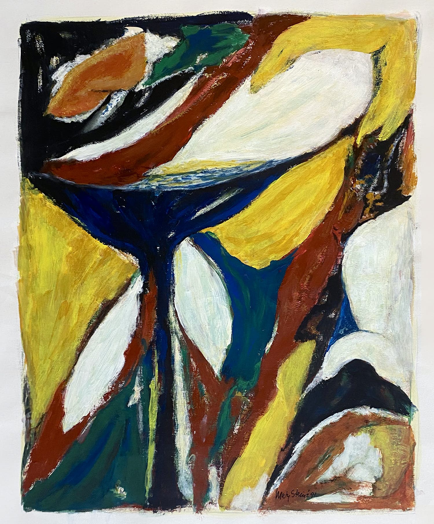 Niet of onleesbaar gesigneerd - gouache Mety Steinz - 1991 kopen? Bied vanaf 1!