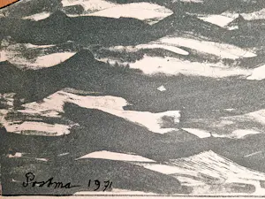 Hannes Postma - "Hors series" handgekleurde Ets -1971 - "Vuurtoren onder water" kleine oplage kopen? Bied vanaf 46!