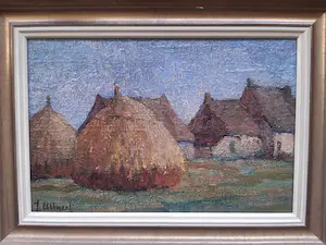 Jacques Lieven Allaert - Boerderij met hooimijten. kopen? Bied vanaf 10!