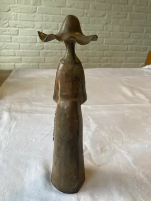 Brons (Onbekend) - Bronzen beeldje van een non, modernistisch abstract kopen? Bied vanaf 50!