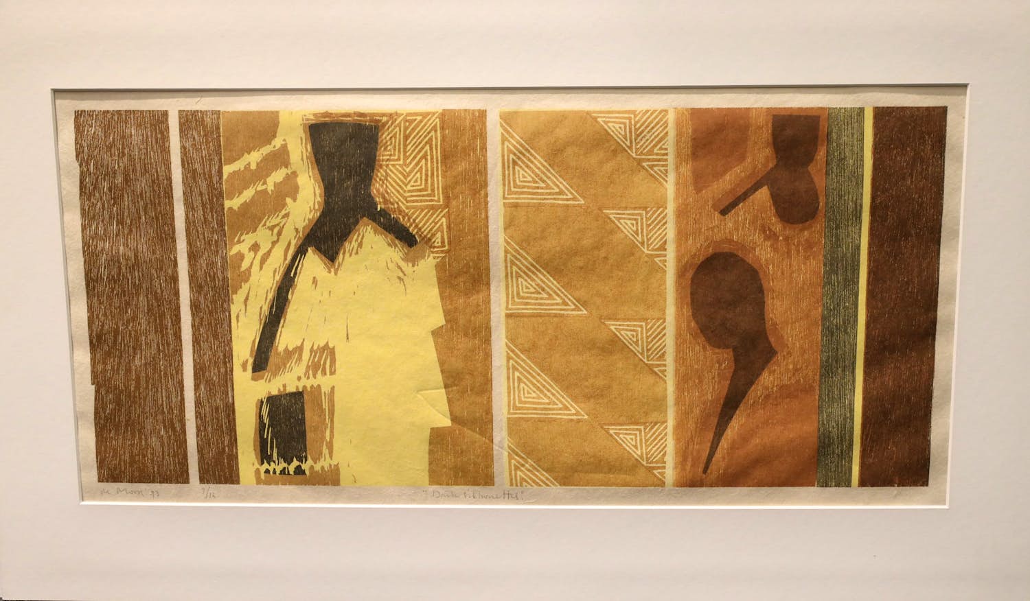 Marianne de Moor - Houtsnede - Dark Silhouettes - Oplage 07/12 Afmetingen inclusief passe partout kopen? Bied vanaf 30!