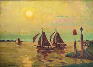 John Michaux - Vue d’Austruweel verkocht voor € 100!