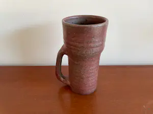 Mobach Keramiek - Rode-grijze Kunstaardewerken vaas kopen? Bied vanaf 30!