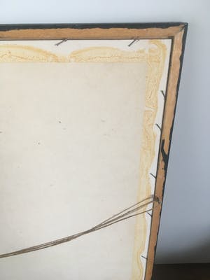 Metten Koornstra - Twee mannetjes met hoed in landschap, litho. kopen? Bied vanaf 50!