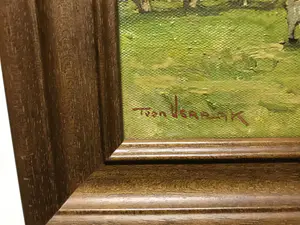 Toon Verplak - Hollands landschap met Koeien kopen? Bied vanaf 60!