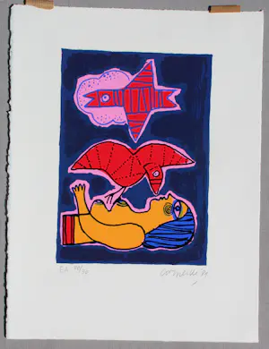 Corneille - Kleuren litho: 1981 kaufen? Bieten Sie von 225!