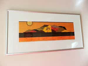 Ronald Boonacker - Kleurenzeefdruk SEYCELLEN INGELIJST. verkocht voor € 85!