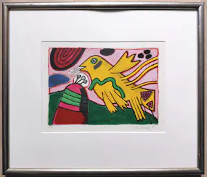 Corneille - l’Oiseau jaune, zeefdruk (netjes ingelijst) kopen? Bied vanaf 250!