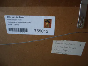 Willy van der Duyn - Houtsnede, Titel, Boodschapper. kopen? Bied vanaf 45!