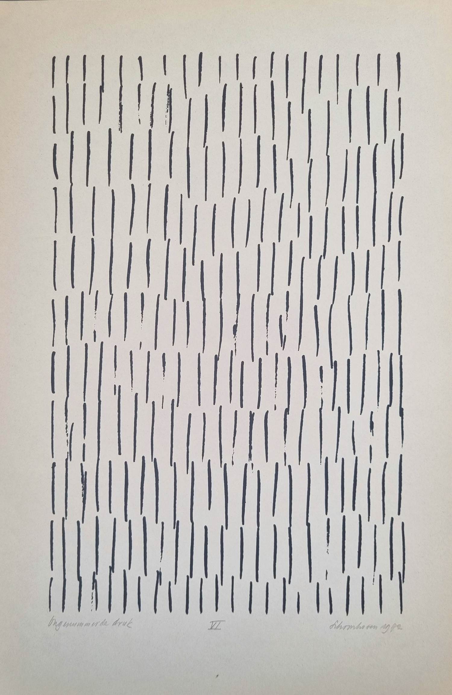 Jan Schoonhoven - 'VI' verkocht voor € 950!
