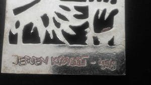 Jeroen Krabbe - Zilveren broche/hanger kopen? Bied vanaf 49!