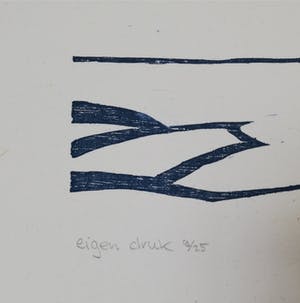 Paul Overhaus - 2 grote linosnedes kopen? Bied vanaf 1!