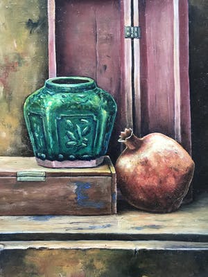 Niet of onleesbaar gesigneerd - Prachtig schilderijtje - Gesigneerd Ren' 99' kopen? Bied vanaf 1!