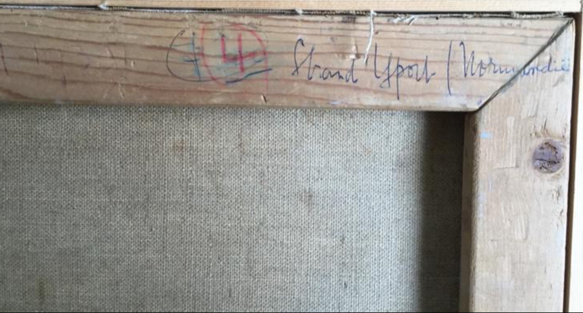 Piet Bulthuis - Schilderij van het strand van Yport te Normandië,gesigneerd en 1939 kopen? Bied vanaf 115!