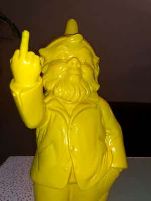 Ottmar Horl - Sponti Activist Gnome Yellow verkocht voor € 50!