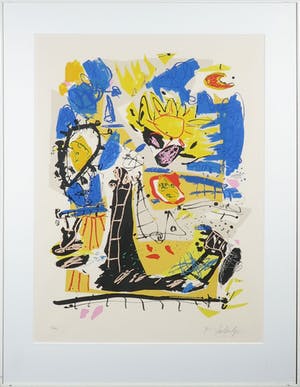 Kees Salentijn - Zeefdruk, Hommage aan Van Gogh - Ingelijst kopen? Bied vanaf 50!