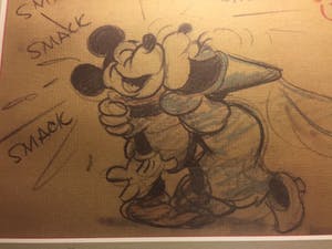 Niet of onleesbaar gesigneerd - Mickey en Minnie Mouse 39/3 - Smack, smack kopen? Bied vanaf 1!