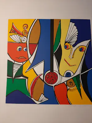 Maartje Wijngaarden - Zeefdruk, ZT kopen? Bied vanaf 35!