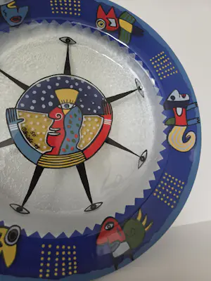 Clemens Briels - Decoratief glazen bord kopen? Bied vanaf 30!