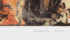 Dick Tasma - Zeefdruk, Compositie met figuren - Ingelijst kopen? Bied vanaf 1!