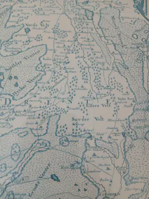 Alexis Hubert Jaillot - Litho - Kaart van Overijssel/Salland-Twente en Drenthe kopen? Bied vanaf 125!