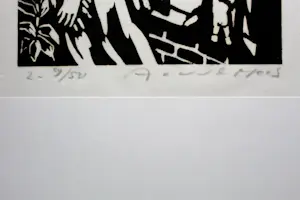 Aad de Haas - Linosnede - 1966 kopen? Bied vanaf 125!