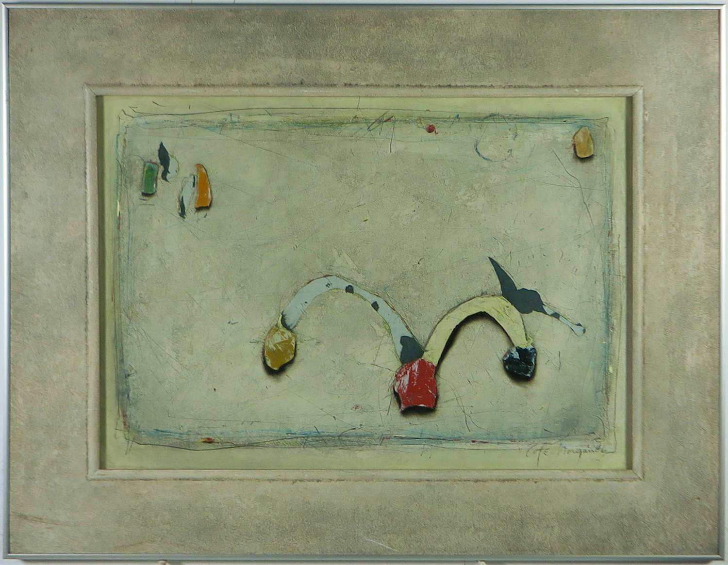 Cole Morgan - Gemengde techniek op board, CXXXCIII - Ingelijst kopen? Bied vanaf 1200!