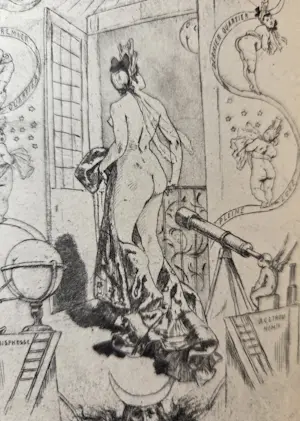 Felicien Rops - Frontispice. Heliogravure. Uit beroemd boek. kopen? Bied vanaf 275!