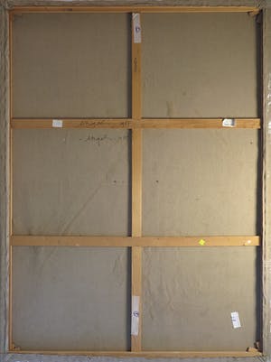 Pieter Engels - Acryl op doek, Zonder titel - Ingelijst (Zeer groot) kopen? Bied vanaf 1!