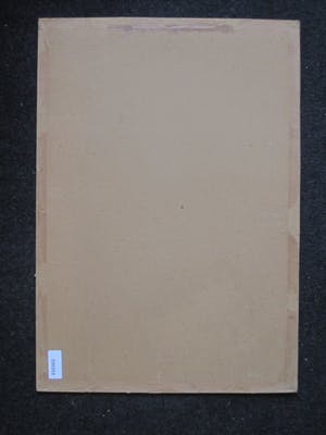 Niet of onleesbaar gesigneerd - rond 1930 geschilderd Kubistisch "Strandgezicht met Palmen" gesigneerd kopen? Bied vanaf 10!