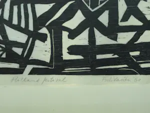 Frits Vanen - 4x Houtsnede , Holland Festival en Theater – 1961 – oplage 15 ex. kopen? Bied vanaf 50!