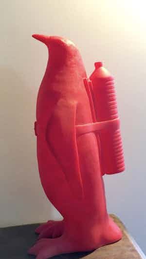 William Sweetlove - Cloned red pinguin with water bottle verkocht voor € 275!