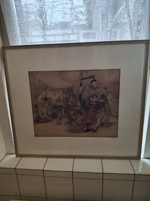 Hein Heertjes - Markttafereel kopen? Bied vanaf 75!