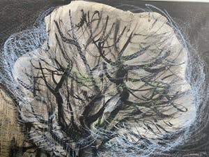 Gerrit de Moree - Unieke tekening in pastel en inkt kopen? Bied vanaf 65!