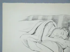 Walter Sauer - Jonge vrouw slaapt, 1930 - Offsetlithografie, gesigneerd kopen? Bied vanaf 100!