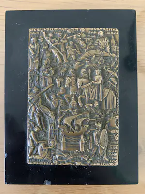 Raymond Delamarre - Medaille / Plaquette 2000 jaar Parijs - De bevrijding van Parijs kopen? Bied vanaf 75!