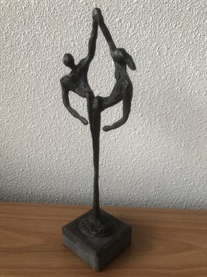 Brons (Onbekend) - Prachtig beeld " SAMEN " kopen? Bied vanaf 35!