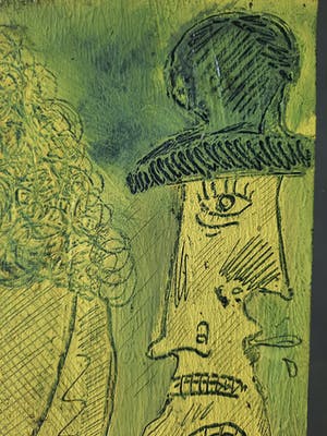 Anton Martineau - schilderij op dik papier gesigneerd kopen? Bied vanaf 120!