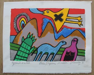 Corneille - zeefdruk: Le voyage - 1995 kopen? Bied vanaf 75!