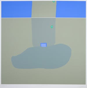 Hans Landsaat - Zeefdruk, Zeeuwse weerspiegeling kopen? Bied vanaf 1!