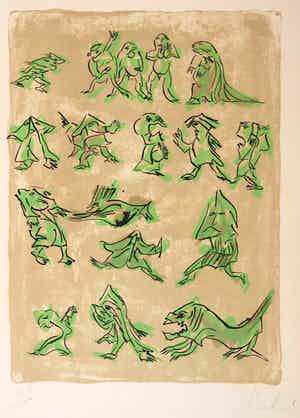 Reinhoud D'Haese - Litho, Zonder titel verkocht voor € 1!