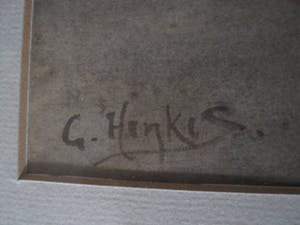 Gerke Henkes - "Meester van het verstilde interieur" AQUAREL "invallend licht lege Kerk" gesig. kopen? Bied vanaf 10!