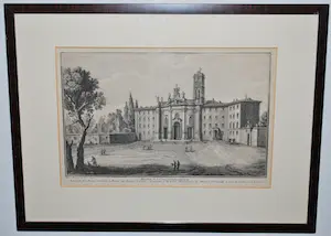 Giovanni Battista Piranesi - en Giuseppe Vasi : Rome-BASILICA DI S.CROCE- gravure ca.1747 - incl kunstboek kopen? Bied vanaf 150!