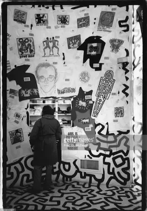 Andy Warhol - T-Shirt - Zeefdruk - Portret Keith Haring kopen? Bied vanaf 300!