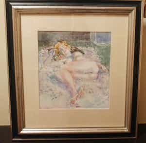 Harry Maas - Liggend Naakt verkocht voor € 385!