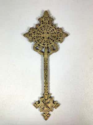 Ethiopie - Ethiopisch priest Silver handcross - Ethiopia verkocht voor € 65!