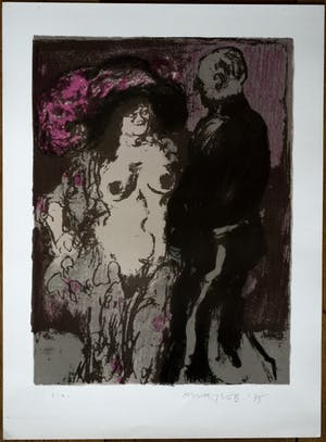 Kurt Lob - Litho - Naakt kopen? Bied vanaf 40!